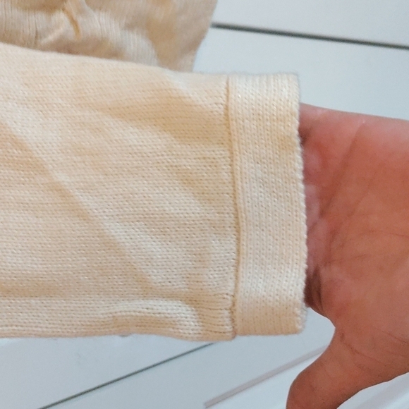 Dana Buchman XXL cable knit cream color sweater women's - Picture 4 of 6